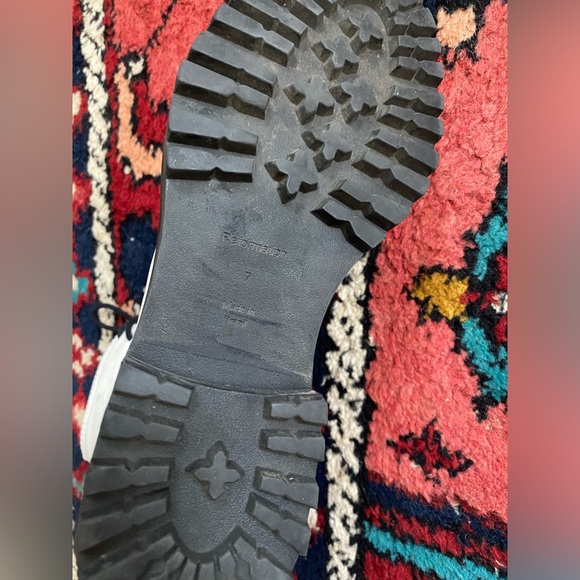 Reformation White Katya Combat Boot Size 7 - Picture 4 of 5